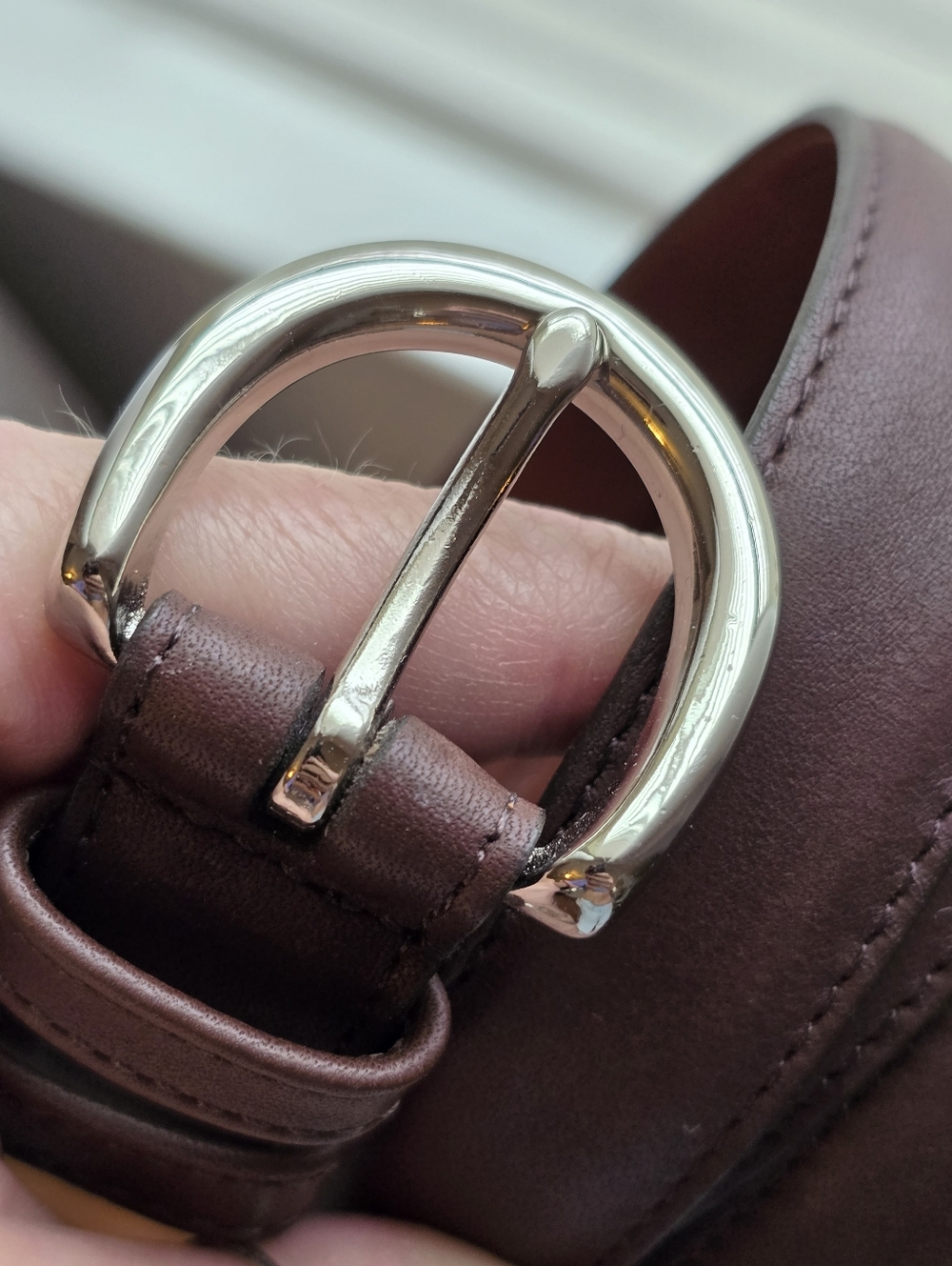 Coach leather belt brown LARGE - Picture 2 of 7
